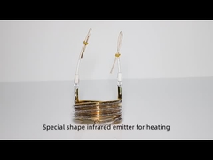 UVIR aangepaste ringvormige verwarmingselement buis goud beklede radiator 2700w 380v