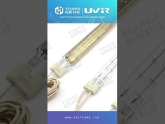 TC04 THG101279 Halogeenverwarming Lamp gouden coating Twin Tube infraroodlamp voor 3D-printer