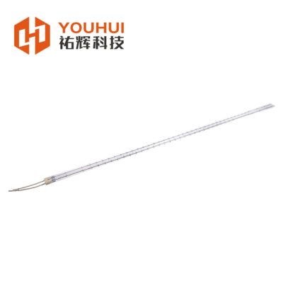 Goud gecoate kwarts tweelingbuis infraroodlamp 200-6000W