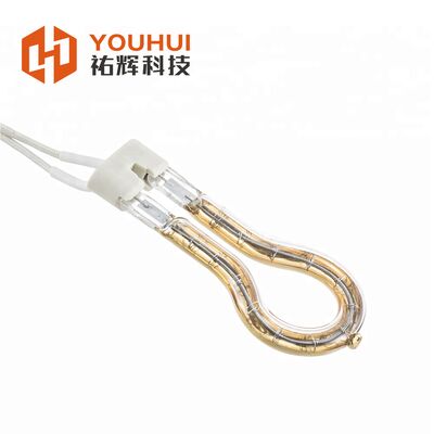 115V 200W Gouden Ring Infrarood Warmtelamp Korte Golf