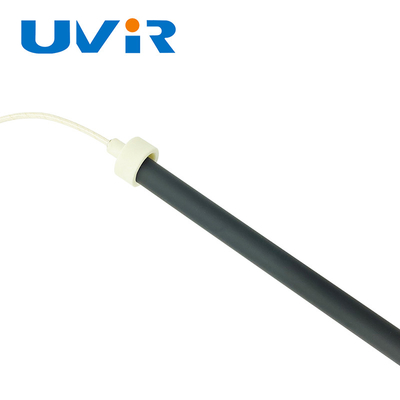 Goede prijs Kwarts-infraroodlamp met enkele buis Halogeenlamp met zwarte buis voor industriële verwarming online