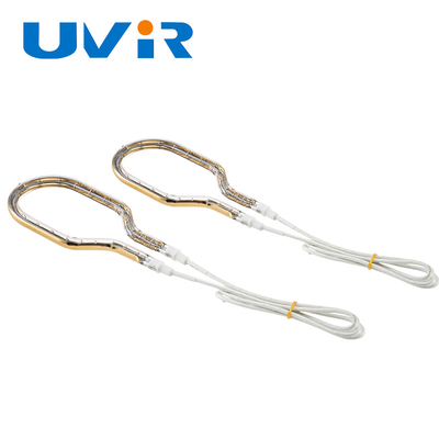 Goede prijs Korte golf goud coating 39-606mm Ring infrarood lampen wolfraam kwartsglas buis online