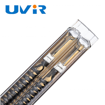 Goede prijs Deklaag van het Kwarts de Infrarode Heater Lamps Tubular Shape Gold van 230V 2500W online