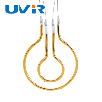 Goede prijs De gouden Korte golf van de het Kwartsbuis van Reflector Cirkel Infrarode Lampen online