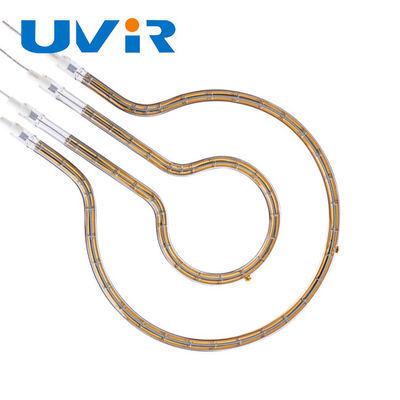 Goede prijs Goudreflector kwarts IR-verwarmingsbuis 100-7600W Ring-infraroodlamp online