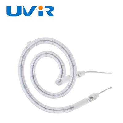 Goede prijs Hoog rendemento Type de Witte Gloeidraad van het het Kwartsglas van Ring Infrared Lamps Transparent Pitted online