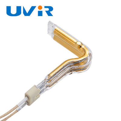 Good price L Lamp van Heater Tube Heat Resistant Quartz van het Vorm de Gouden Halogeen voor Industrieel online