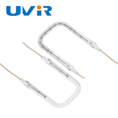 Semi Met een laag bedekte Witte Halogeen Infrarode het Verwarmen U-vormige lampbuis