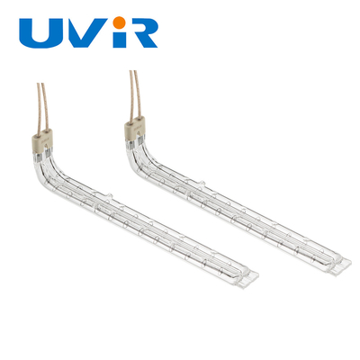 Transparante dubbele kwarts-halogeen verwarmingsbuis 45-480V