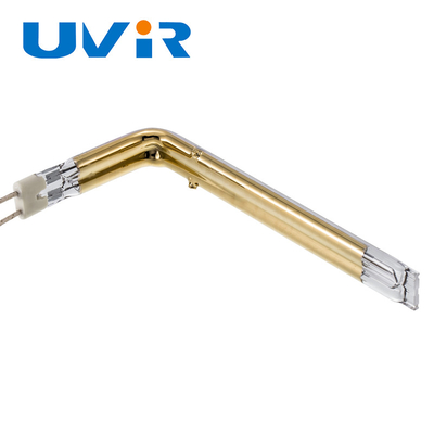 Good price De buis van het de Delenkwarts van UVIR Tweeling Plastic het verwarmen elementengoud Geplateerde Infrared online