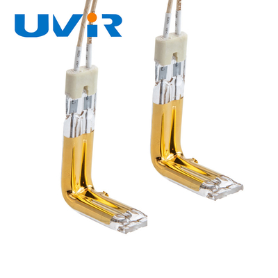 Good price Dubbele buis halogeen kwartsbuis infrarood verwarmingslamp goud gecoat online