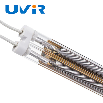 Goede prijs OEM 6000W mediumgolf infraroodlamp, semi-vergulde infrarood verwarmingsbuis online