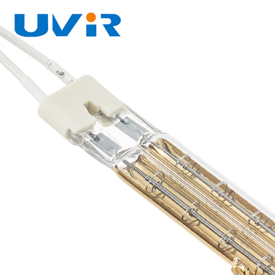 Good price De gouden Infrarode Lampen van de Deklaag Tweelingbuis, Industriële het Verwarmen Korte Golf Infrarode Lamp online