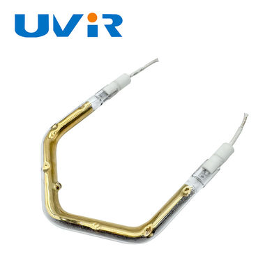 Versatile 150-6000W infrarood verwarmingselement buis met 45-480V Spanning en goudreflector voor industriële processen