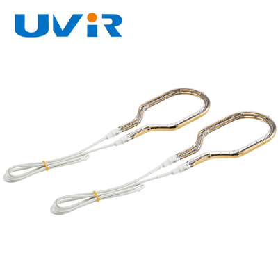 Good price Quartzglas verwarmingslampbuis enkelbuis met gouden coating cirkelvormig infraroodlampbuis online