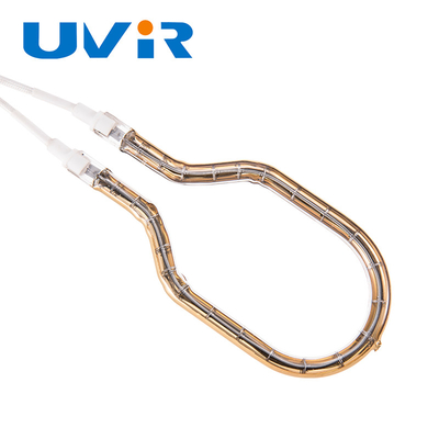 Good price 55-575V Inlaatspanning Duidelijke kwartsbuis Kortgolf-infraroodlampen met goudreflector online