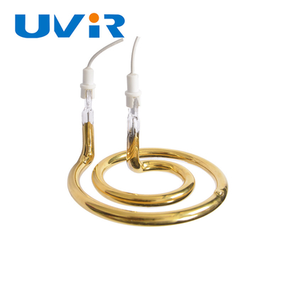 Aanpasbare 3D verguld reflector infrarood verwarmingselement buis voor industrie verwarming