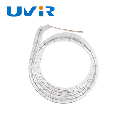 Energiebesparende kwarts infrarood verwarmingselement buis 3d enkel buis kwarts verwarming lamp
