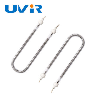 Goede prijs U-vormige Halogeen Infrarood Verwarming Lampbuis met 10000-20000 uur Levensduur, 1100-2600°C Gloeidraad Temperatuur, en Goud/Witte Coating voor Industriële Apparatuur online