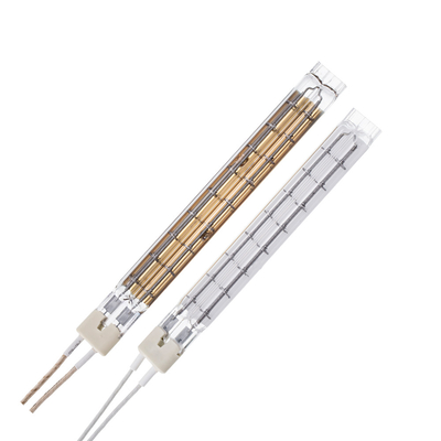 Good price Goud gecoate tweelingbuis halogeen infrarood verwarmingslamp online
