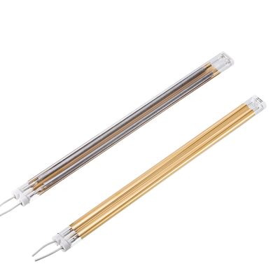 Goede prijs Twin Tube Medium Wave infraroodlamp, gouden infraroodverwarmingslamp 2550W online
