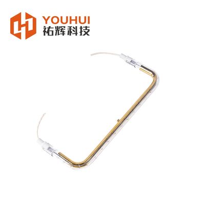 U-type enkele infrarood verwarming verwarming buislamp Goud beklede halogeen kwartslamp