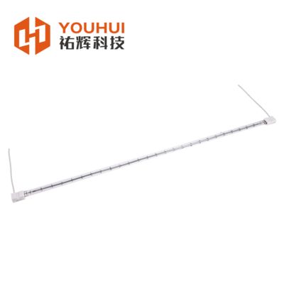 Enkele buis kwarts infraroodlamp met wolfraamgloeidraad en kwartsglas voor industriële toepassingen