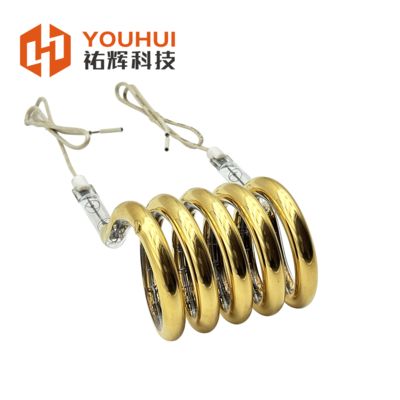 Goede prijs 24-575V Spanning 39-600mm Buitendimeter 1100-2600°C Filamenttemperatuur Ring Infraroodlamp Circulaire infraroodverwarmingbuis online