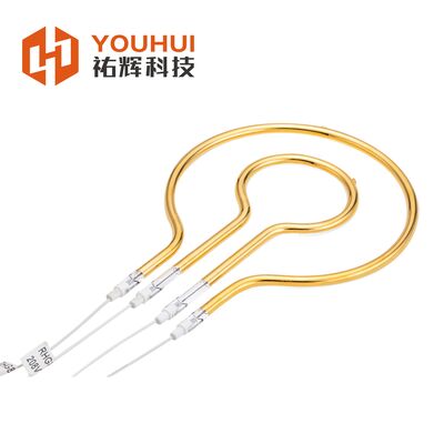 Goede prijs 240 V mediumgolf langegolf ring infraroodlampen met goudreflector voor automobieltoepassingen online