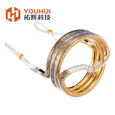 3D Single Tube Gold Coating Infrared Quartz Heater Lamp 8-14mm met levensduur 5000-20000h Halogeen Tube