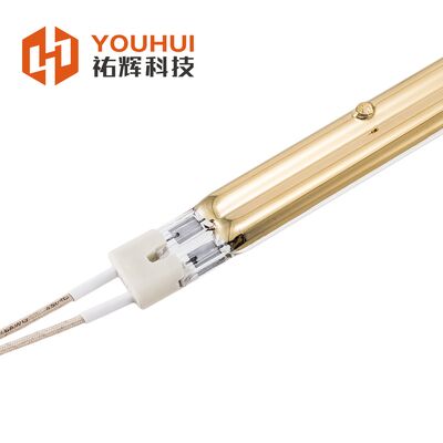 Goede prijs 3000W Twin Tube Infraroodlamp met kwartsglasbuis en goudcoating voor industriële verwarming online