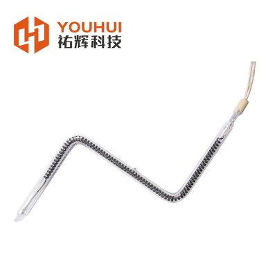 Industriële koolstof middengolf IR-lamp met aanpasbare lengte van 50-1500 mm en gloeidraadtemperatuur van 1100-2600 °C voor een levensduur van meer dan 5000 uur