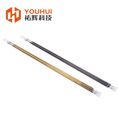 Goede prijs Dual Tube Gold Coated Carbon Fiber Infrared Heating Lamp met een vermogen van 200-4000W online