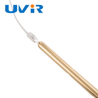 Van het het kwartshalogeen van R7S 230V snel infrarode de verwarmerlamp met gouden deklaag