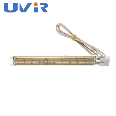 De gouden Korte Infrarode Verwarmers 115V 600W van de Golf Tweelingbuis voor Verf