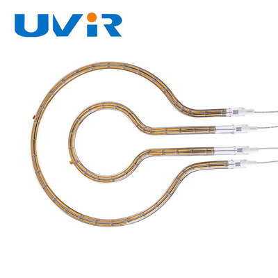 De Korte golf Infrarode Lampen van Ring Tube Gold Reflector van succes Gouden Weerspiegelende Lagen