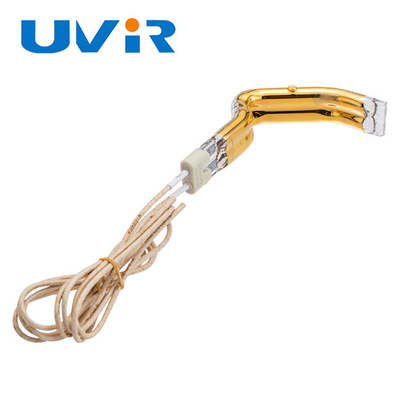 L-type kwartsbuis wolfraamfilament infraroodverwarmingslamp Twin Tube Short Wave IR lamp
