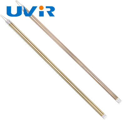 Goede prijs 5250W Medium Wave Infrarood Kwartsbuis Lamp Goud Gecoat online