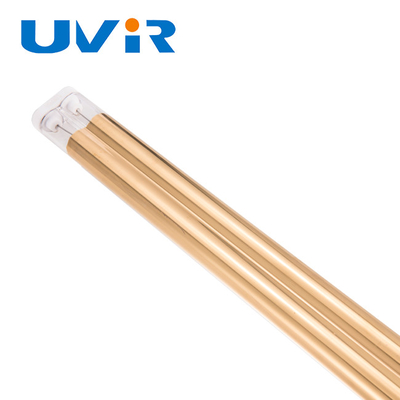 200-10000w Uvir Gold Coating Twin Tube Quartz Lamp Irp Infrarood Lamp Voor Drukmachine