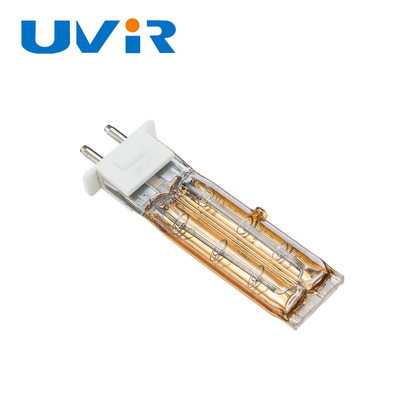 Good price Tweeling Infrarode de Lampverwarmer van het Buistc04 500W 115V Kwarts met Gouden Reflector online